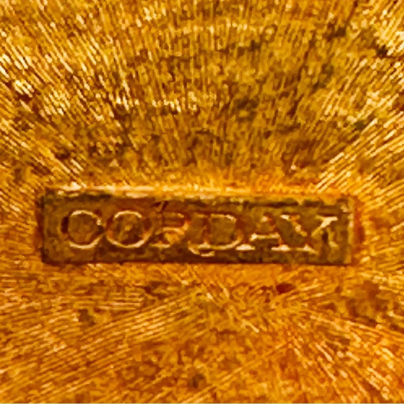 Vintage Corday Perfume Purse Necklace Butterfly Gold Tone Signed 24” Chain - Picture 3 of 11